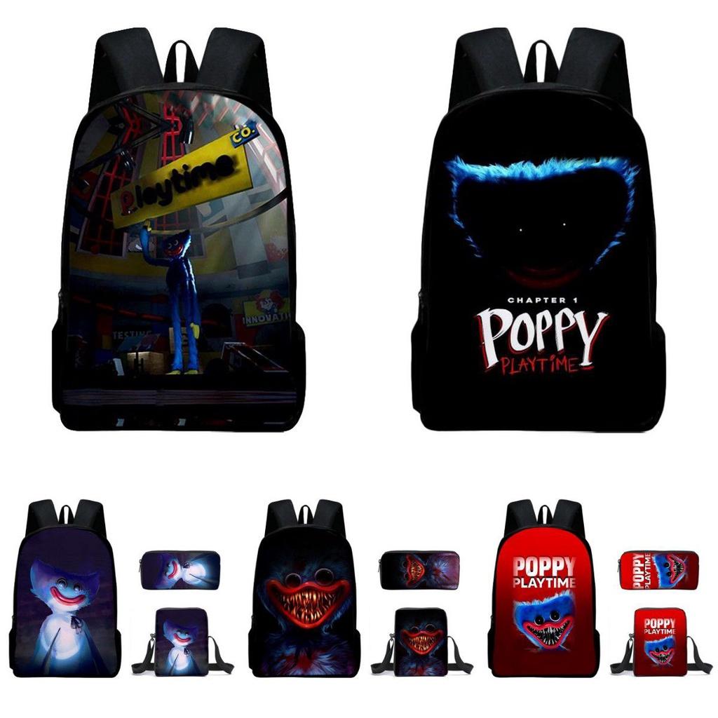 Poppy Playtime Huggy Wuggy Kissy Missy Backpack For Kids Stylish And Functional!
