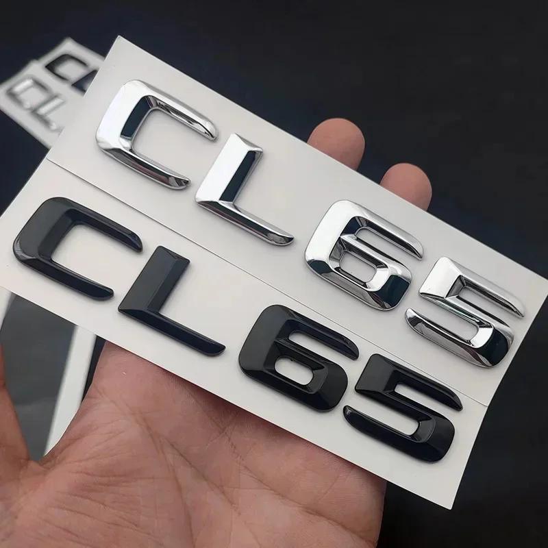 Letters Stickers ABS For Mercedes-Benz CL55 CL65 CL63 W216 Emblem Badge 3D Logo Decal ABS Chrome Car Trunk Auto Accessories UX0