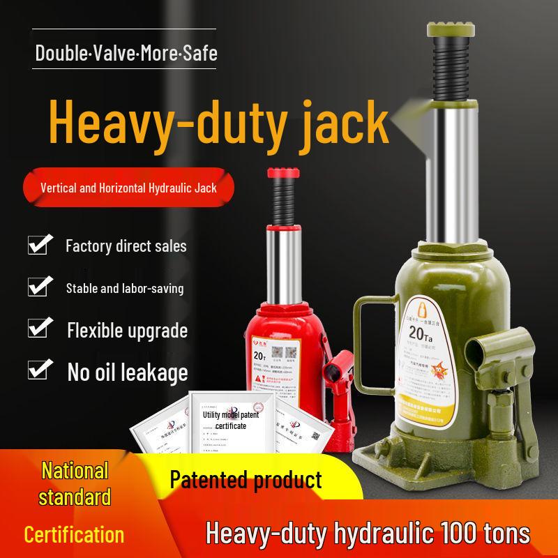 100T Heavy-Duty Vertical Hydraulic Hand-Operated Car Jack