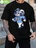 Retro College Sports T-shirt 100% Cotton Crew Neck