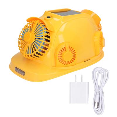 Solar Fan Hard Hat with Light Multifunctional Security Ventilation Helmet for Decoration