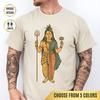 T-Shirt Ardhanarishvara Shiva e Parvati Unione Divina Tee, Simbolo Hindu Sacro | Regalo Spirituale per Yogi | Maglietta Yoga | Maglietta Meditazione