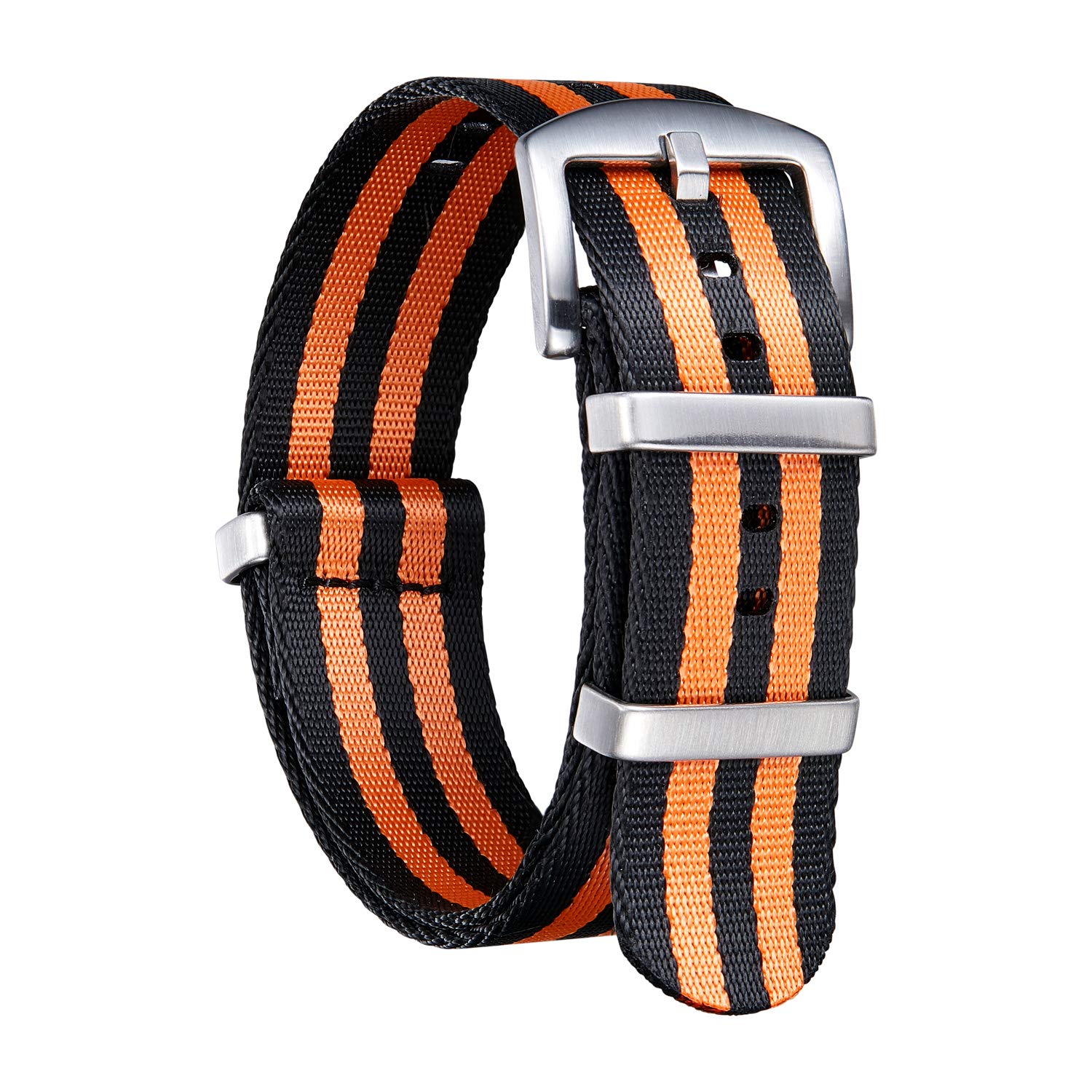 

BINLUN Watch Strap, Thick, G10, Premium, Ballistic Nylon, Multi Color, Replacement Watch Band, Stainless