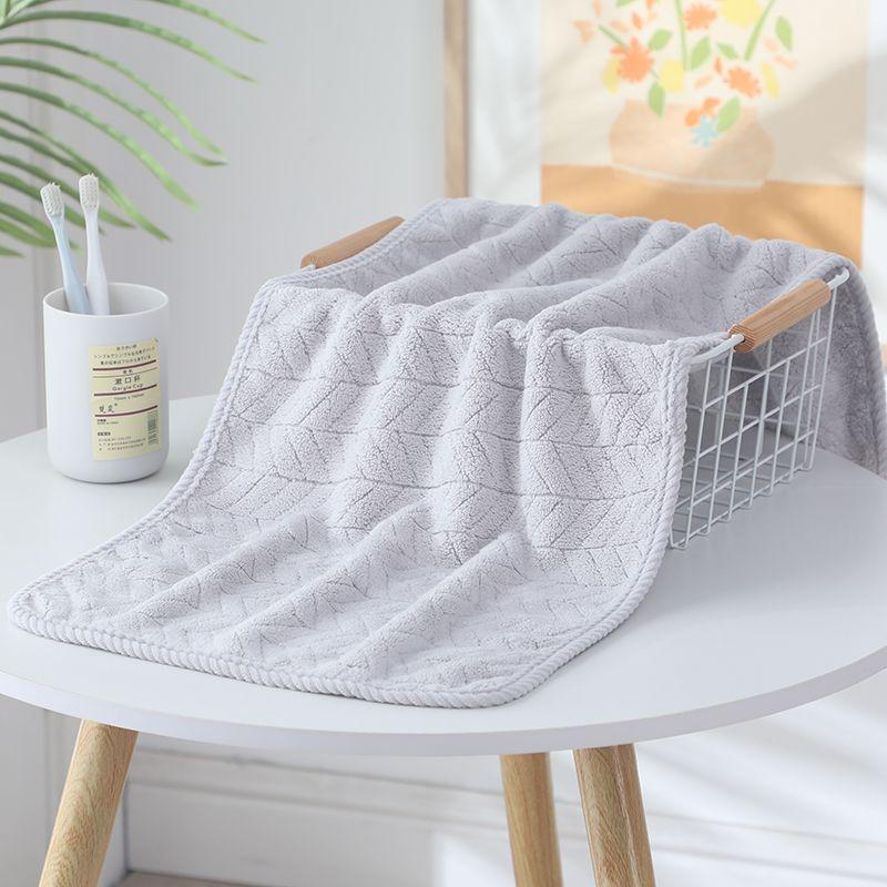 4pcs Wholesale Thickened Towels Adult Home-use Coral Fleece Face and Hand Wiping Towel Absorbent and Non-shedding Face Towel