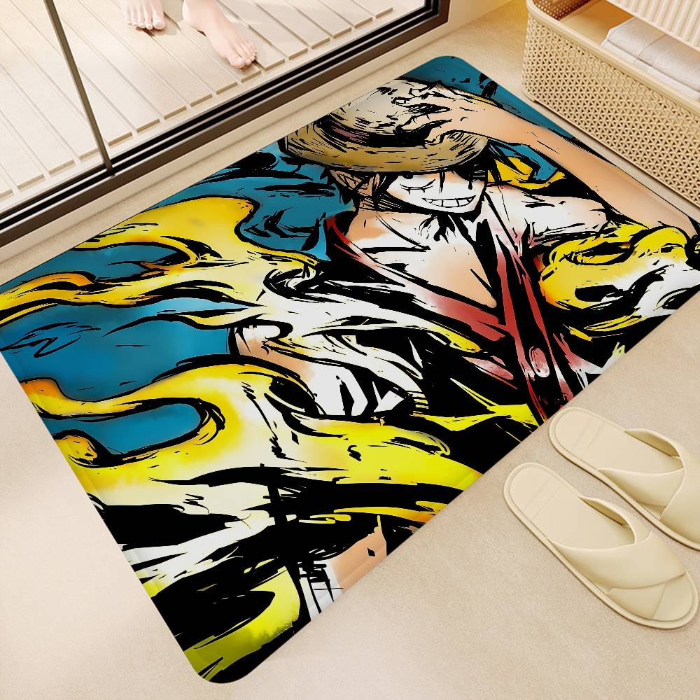 Shonen Anime O-One P-Piece Floor Mat Rectangle Anti-slip Home Soft Badmat Front Door Indoor Outdoor Mat Hotel Decor Mat