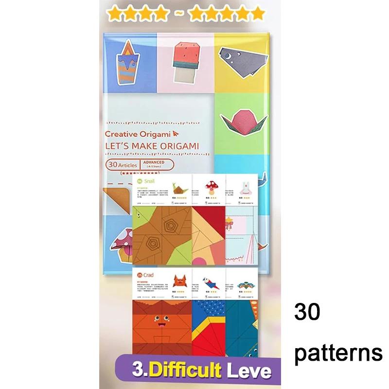 Origami Kit with 30/96 Sheets Paper & Guide Book, DIY Craft Art for Beginners Kids Children Boys Girls