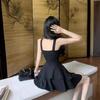 Summer Irregular Waist Slimming Skirt: French Sweet & Spicy Backless Suspender Dress for Women.