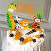 Dekoration Alles Gute zum Geburtstag Kuchen Topper Dekoration Wild One Kuchen Topper Giraffe Fuchs Tiger Kuchen Dschungel Tiere Geburtstag Party Dekoration