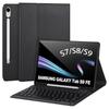 Samsung Tab S11 Protective Leather Case with Magnetic Bluetooth Keyboard, Mouse, and Korean/Spanish Support