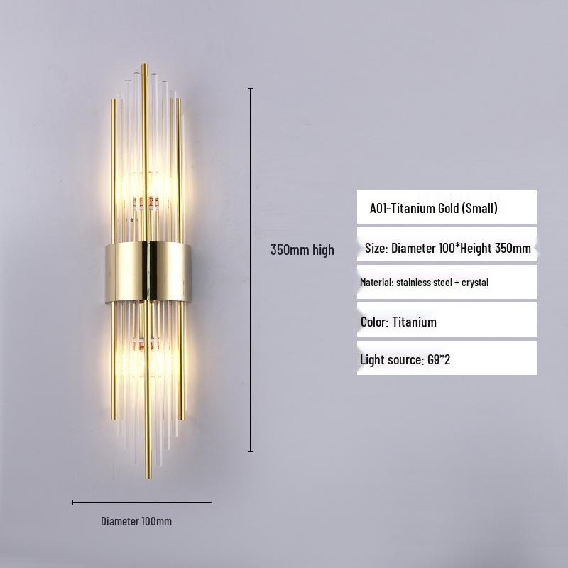 Elegant Luxury Glass Wall Lamp for Living Room, Bedroom, Hotel, or Bedside - Designer Style with Personality
