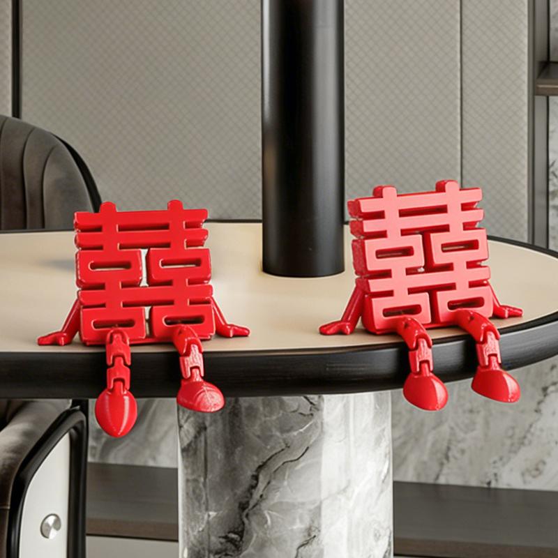 Creative Font Decoration Ornament Cute Joyful Model Ornament Living Room and Bedroom Decoration Gift