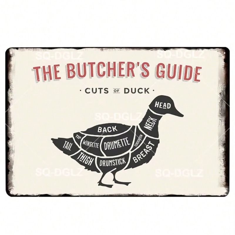 1 pc Retro Metal Wall Art Decor, Vintage Tin Sign for Office Living Room, 8x12 inches