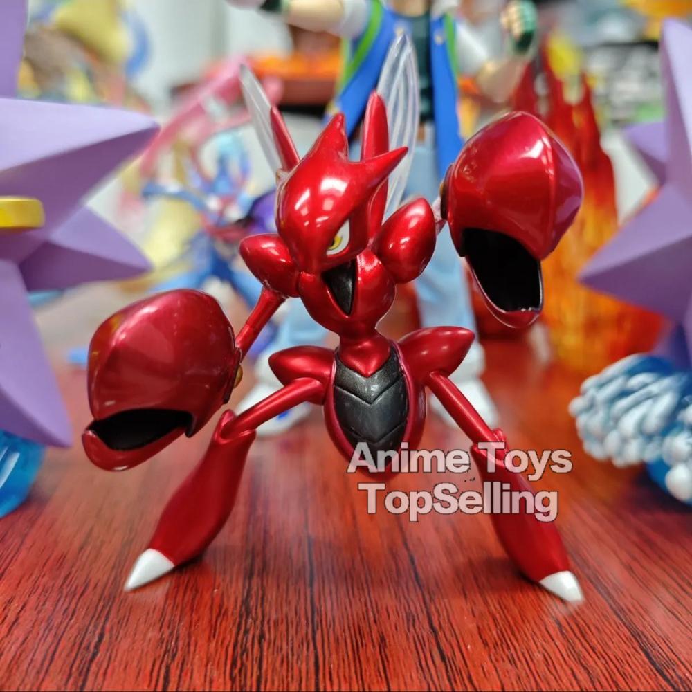 Figura de Anime Pokemon Scizor Figuras de Acción PVC Modelo de Colección Juguetes Para Niños Regalos 9cm/3.54In