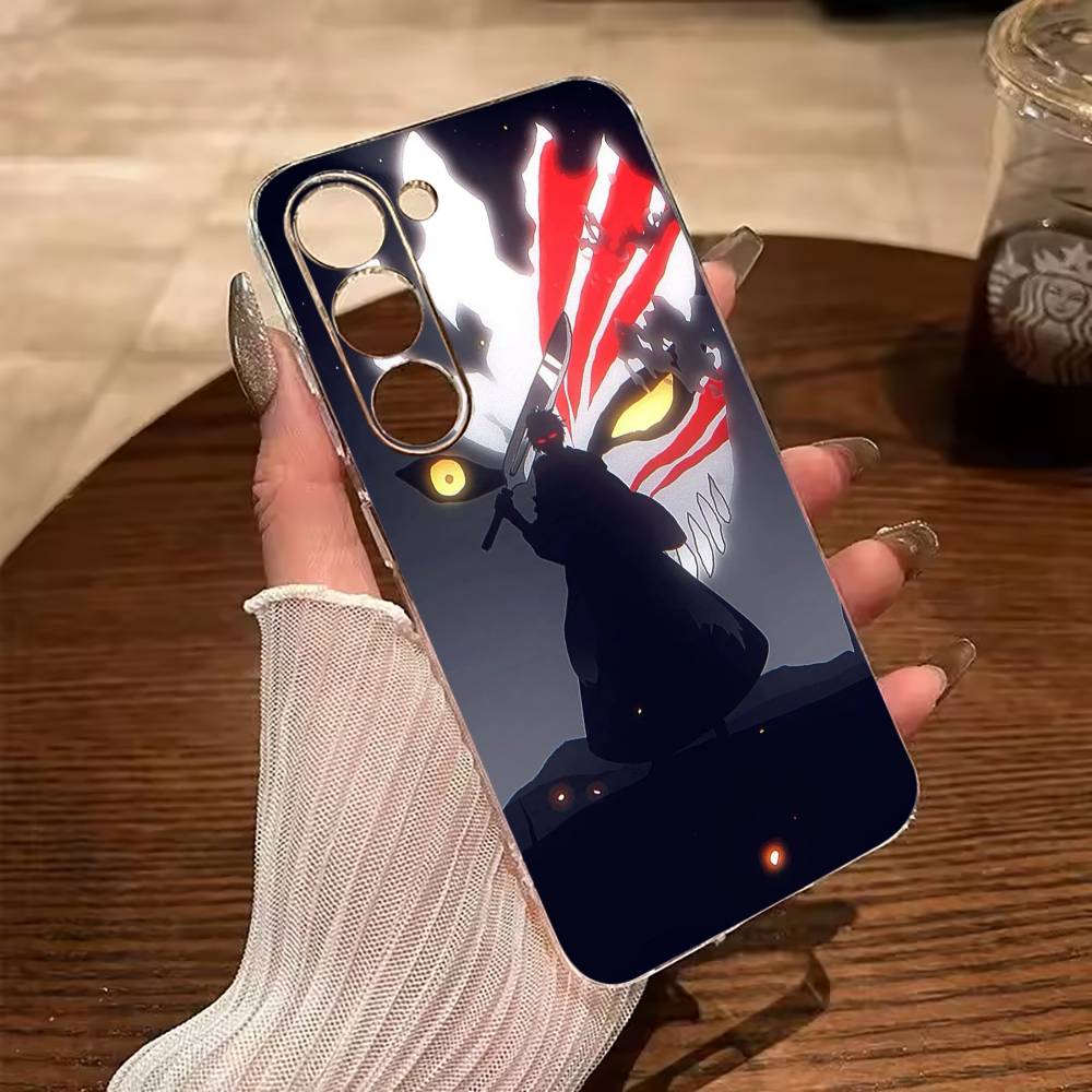 B-Bleach- Anime Ichigo Kurosaki   Phone Case For Samsung Galaxy A71,A70,A52,A51,A40,A30 Transparent Cover