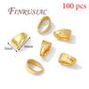 20-50pcs 18K Gold Plated Pendant Connector,Pinch Bail Clasp,Jewelry Making Supplies,Brass Bail,Necklace Bails,DIY Accessories