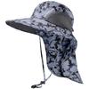 [Bassdash] Bassdash Fishing Hat, UV Protection, Wide Brim, with Neck Shade, Sun Hat, Water Repellent, Sweat Absorbing, Quick Drying, with Ponytail Hol