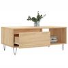  Coffee Table, Sonoma Oak 90x50x36.5 Cm Wood-based Material
