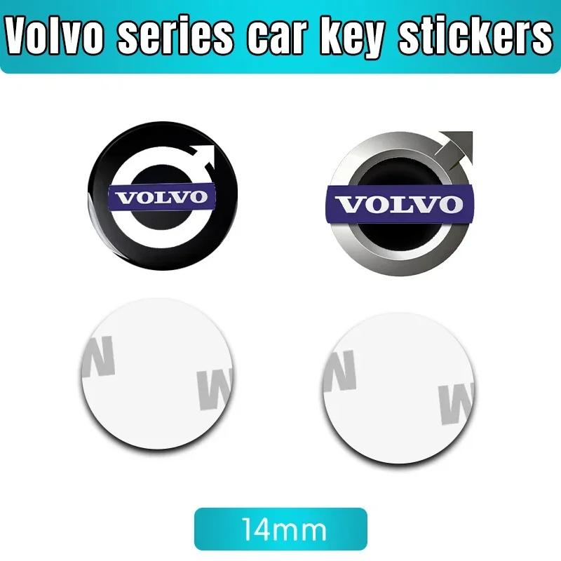 rvgfn3 14MM Car Key Sticker Emblem Decoration Accessories For Volvo XC90 V90 V60 XC60 V40 EC40 EX40 S80 S60 S90 C40 XC40 V70 XC70 C30