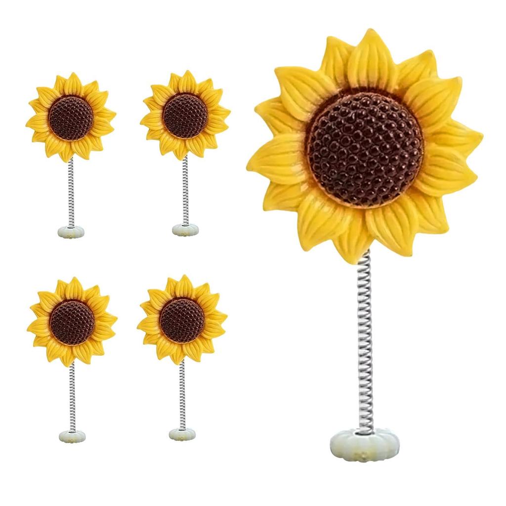 Sunflower Car Accessories Dashboard Decoration, Sunflower Car Dashboard Decor - Vista Print 5 Pieces