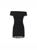 Pure Desire Women's One-Shoulder Hip-Hugging Pleated Slimming Mesh Dress