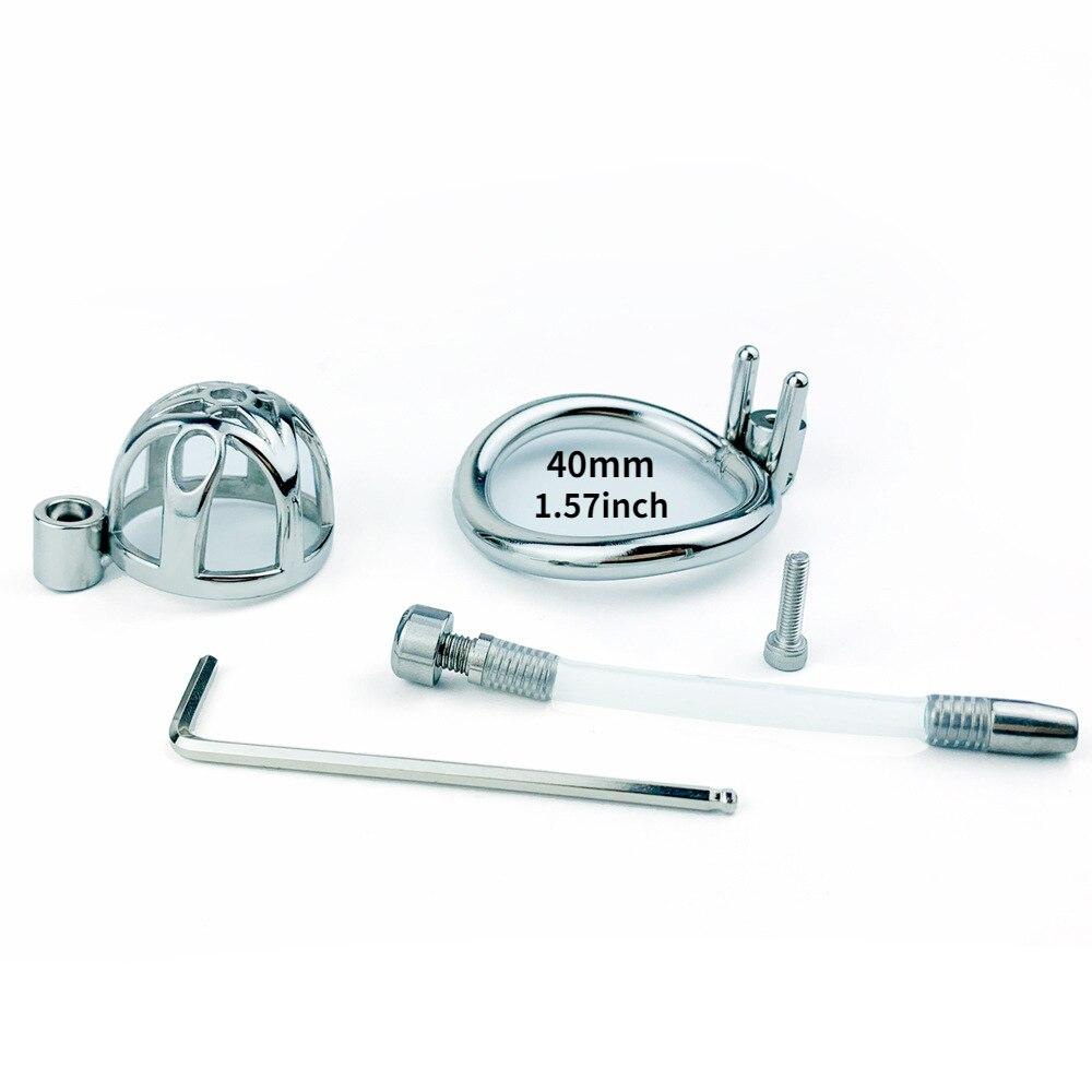 Men's Short Metal CB Lock Chastity Lock Lock Chastity Device Sex Toys Slave Femdom BDSM Stainless Steel