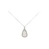 Yufulu Genuine S925 Sterling Silver Chalcedony Gourd Necklace with Clavicle Chain