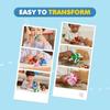 SBSG Robocar Poli 4 Pack Poli + Amber + Roy + Helly Transforming Robot Toys, 4" Transformable Action Figure Toy, Emergency Vehicle Playset, Holiday Bi