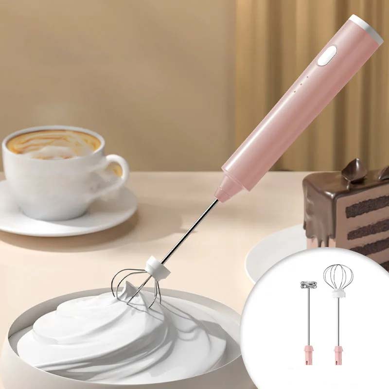 Electric Egg Beater Automatic Whisk Mixer Hand-held Cake Egg Cream Frother Machine USB Charging Kitchen Mixer Blender Machine Frothers Whisk Stirrer