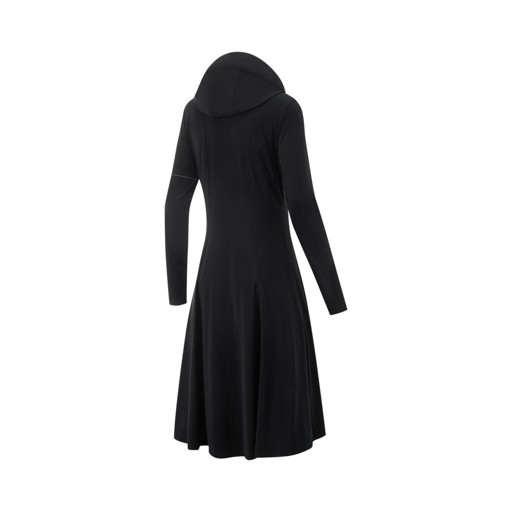 Li-Ning Fitness Serie Sportlich Lässig Einfarbig Kapuzenpullover UV-Schutz Sonnenschutzbekleidung Damen Oberbekleidung Schwarz AFDVE44-4