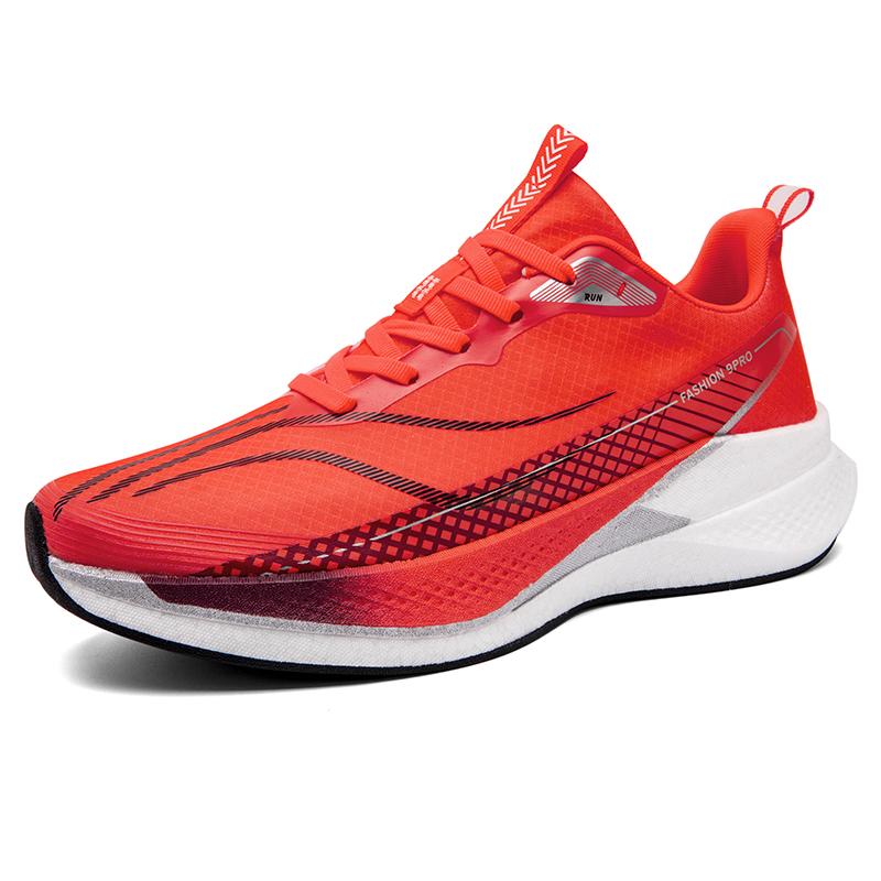 Premium Quality Lightweight Men Women Carbon Plate Running Shoes Airy Mesh High Rebound Cushioning Marathon Racing Sport Athletic Shoes