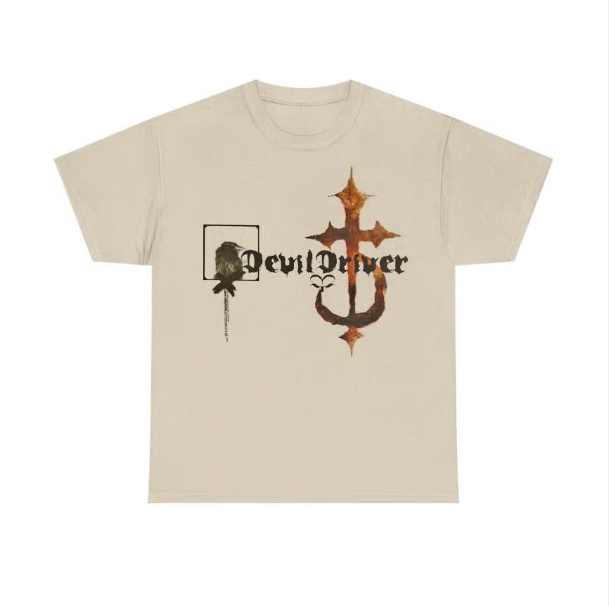 Devil Driver Band DevilDriver logo Classic Shirt Unisex Sand S-5XL S разноцветный