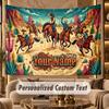 Mountain Landscape (68) Theme Personalized Tapestry Custom Name Text Wall Hanging Tapestry Home Background Decoration