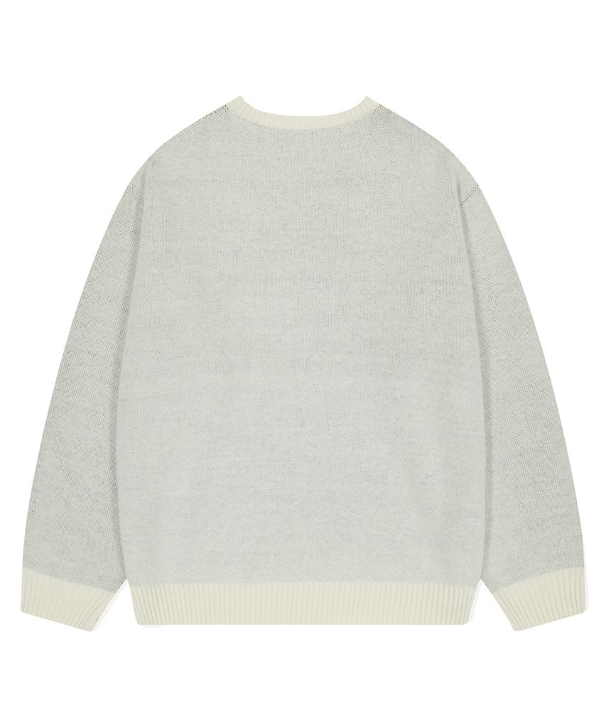 MAHAGRID Fantasia Knit Sweater Ivory(Mg2Dfmk623A)