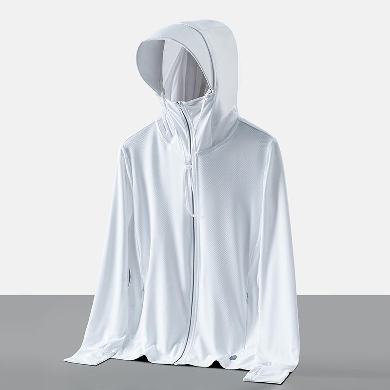 

Унисекс Летняя Защита от УФ-лучей Быстросохнущая Спортивная куртка с длинным рукавом из ледяного шелка XL
