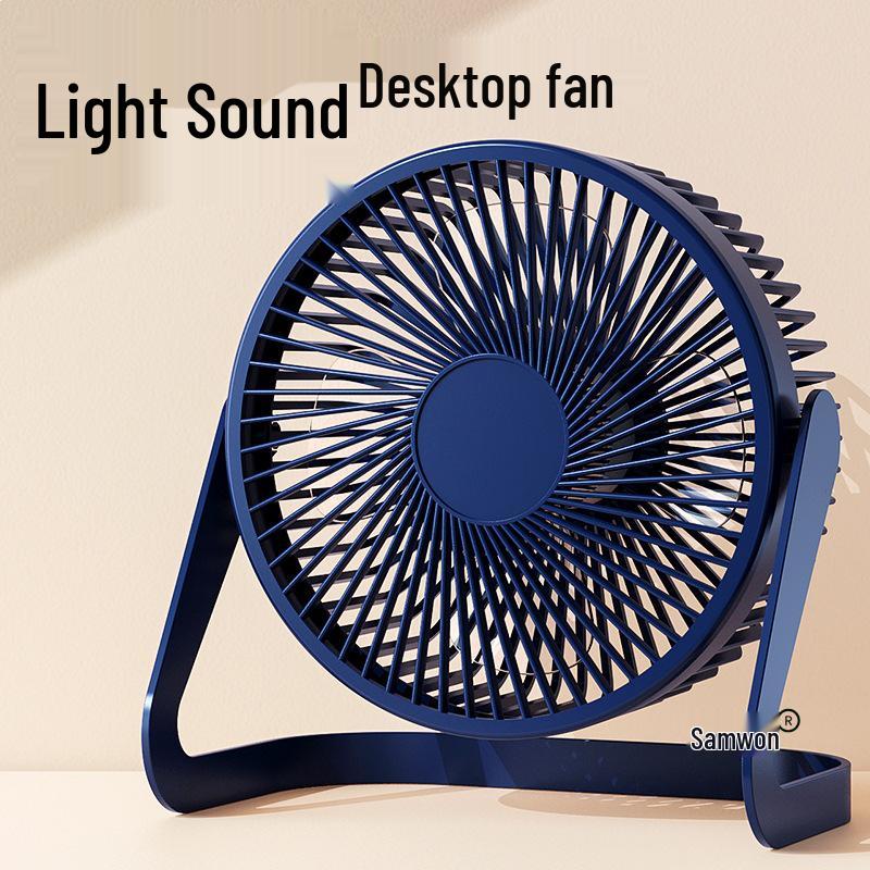 

Portable USB Mini Electric Fan for Home, Office & Dorm 5-inch Blue, One Speed