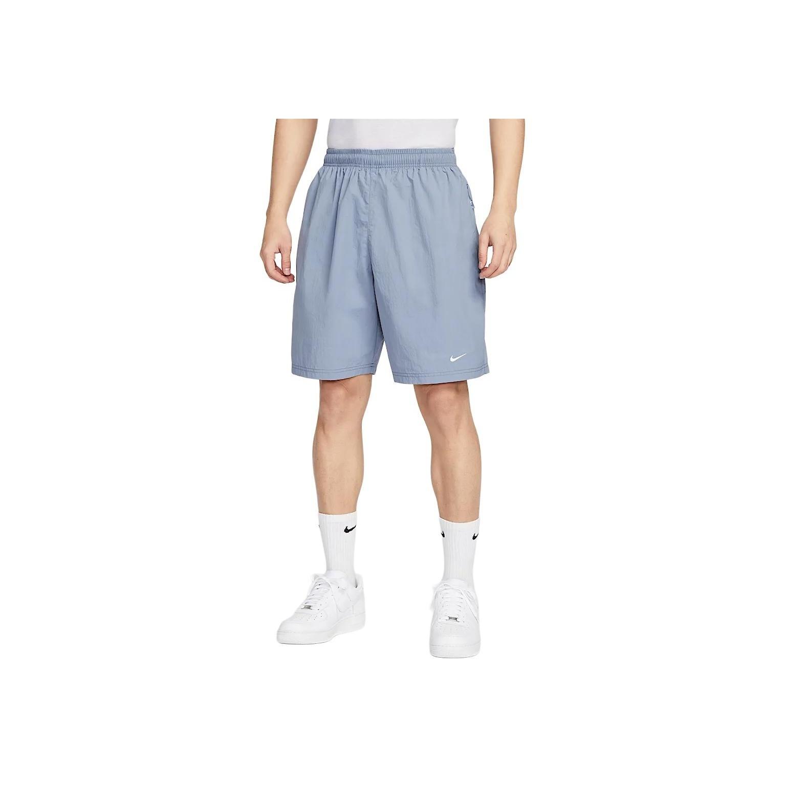 

Nike Solo Swoosh Loose Woven Fashion Versatile Casual Shorts Men Shorts Slate-Blue IF0619-493 L