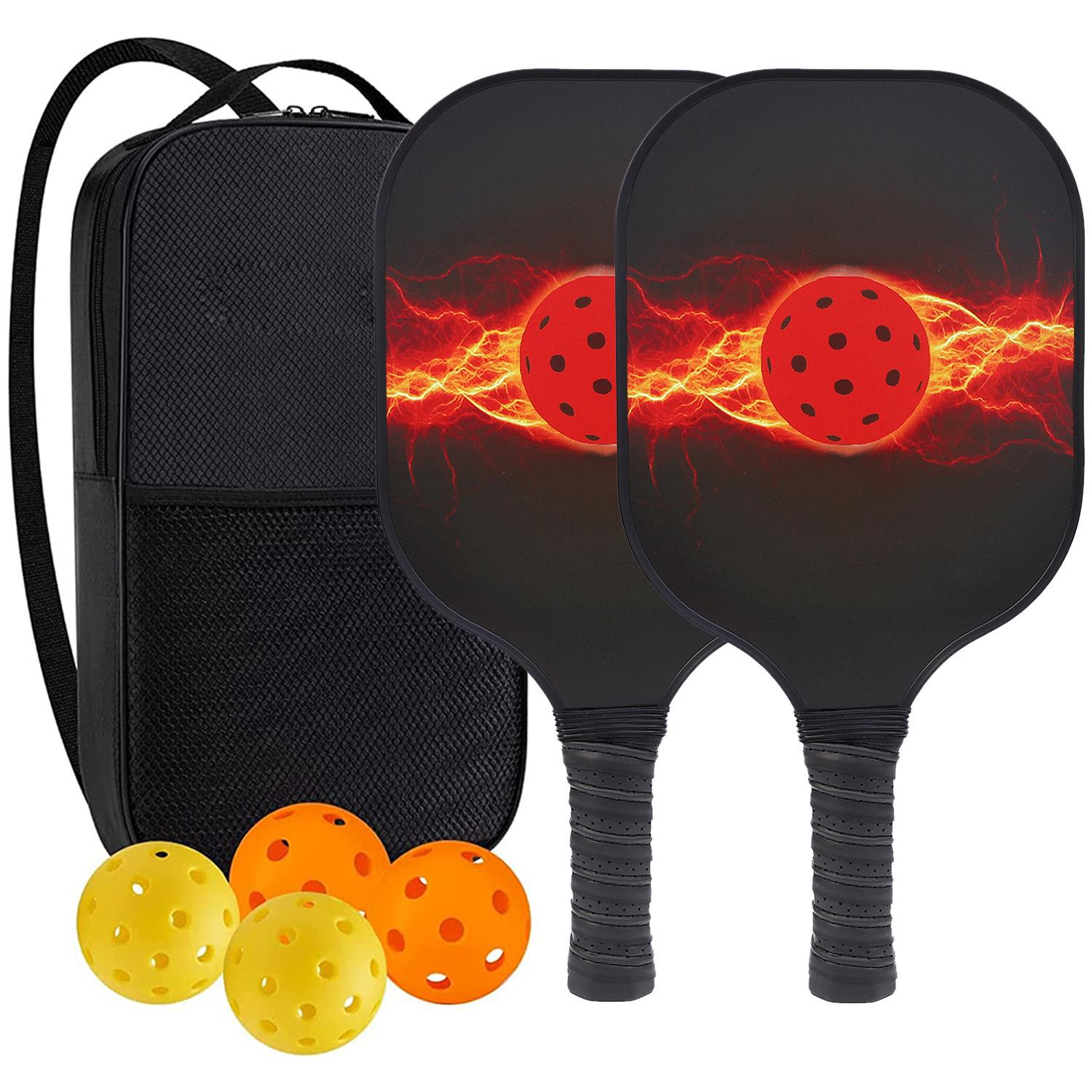 Glass Fiber Peak Racket Set with Backpack for Beach Tennis and Outdoor Sports