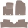 Tapis de sol en velours beige pour: Hyundai i10 II hatchback (2013-)