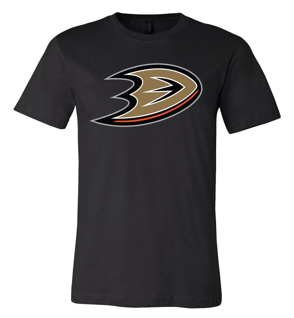 Футболка с основным логотипом команды Anaheim Ducks S-6XL Отслеживание!! 2XL
