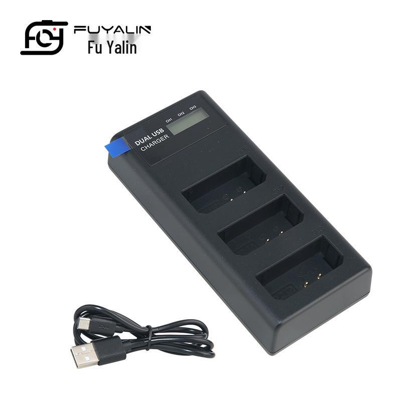 Triple-Slot Charger for Canon EOS 1300D 1100D 1200D 1500D 3000D Cameras (LPE10)