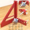 Multi Angle Aluminum Measuring Ruler 45/90 Degree Woodworking Square Protractor Drawing Line Miter Triangle Layout Tool