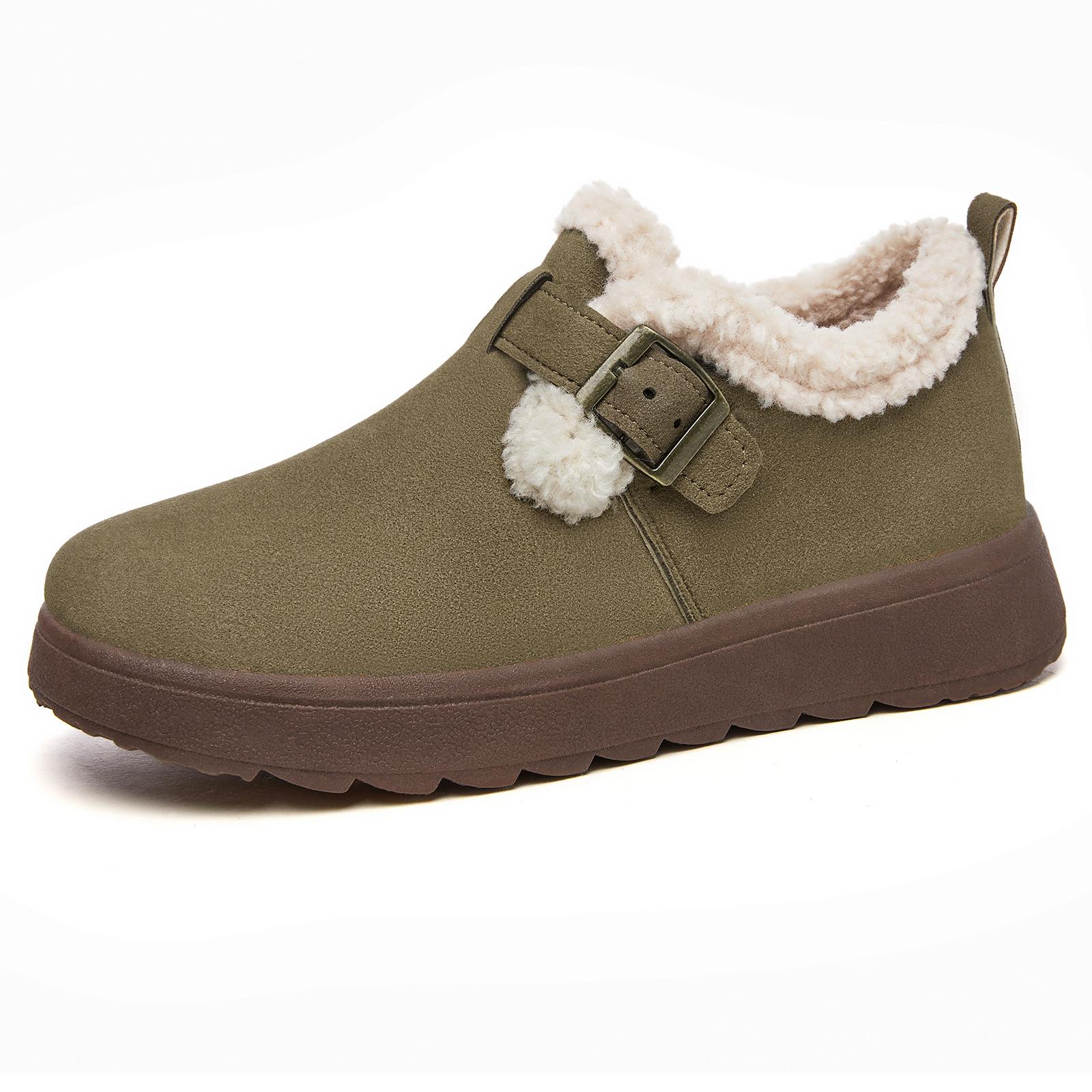 

Women s Winter Versatile Fleece-Lined Slip-On Snow Boots