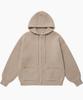 KKEEE Steady Cozy Knit Zip-Up Hoodie [Charcoal]