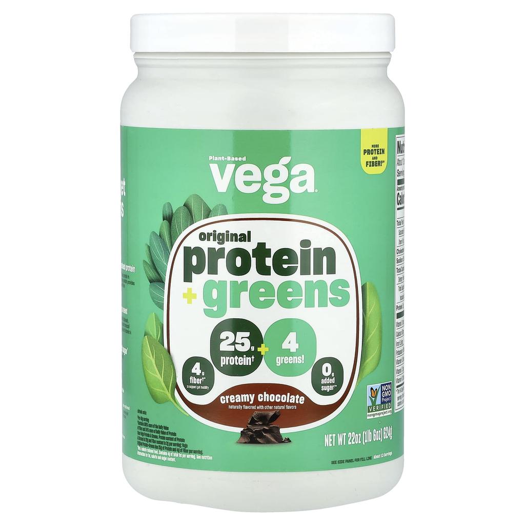 Original Protein + Greens, Creamy Chocolate, 624G (1Lb 6Oz)