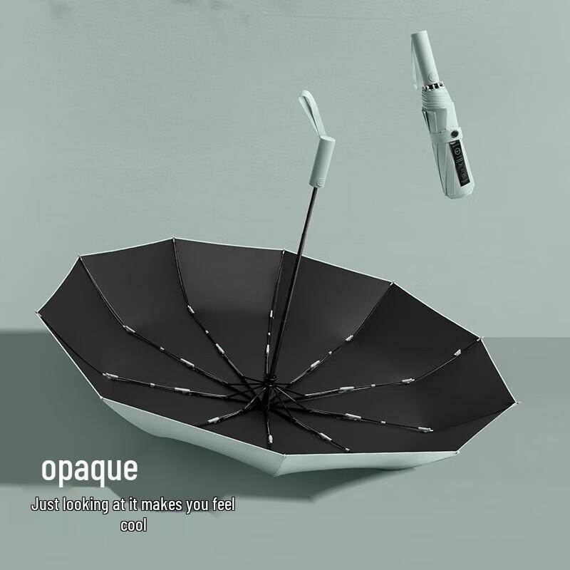 MAYDU 10-Rib Automatic UV Protection Sun/Rain Umbrella