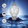 Men's Watch Stainless Steel Calendar Silver 3ATM Waterproof Luminous Analog Display Simple Fashion Quartz Watch Men's Fashion Accessory - Birthday