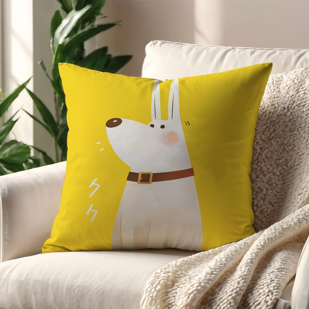 Cute Puppy Pattern cushion cover For Pillow Printing Sofa Decoration Home Car Room Coffee Shop Office Nordic Simplicity