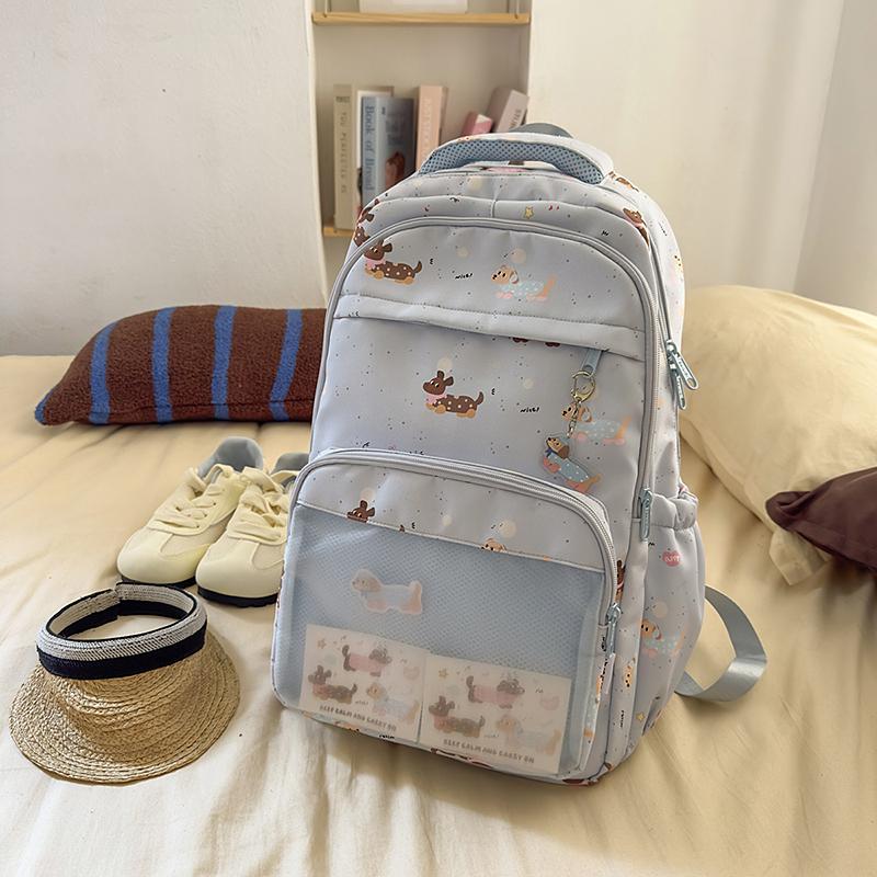 Cartoon Student Schoolbag Girls Animal Printed Backpack Large Capacity Backpack for Middle School Students