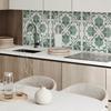 Self-adhesive Decoration with Graphics for the Office or Study 100x50 cm Elegant Plant Pattern