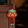 Year of the Horse Lucky Opening Pouch Charm Red Embroidered Horse & Fortune Bag Hanging Ornaments for Chinese New Year